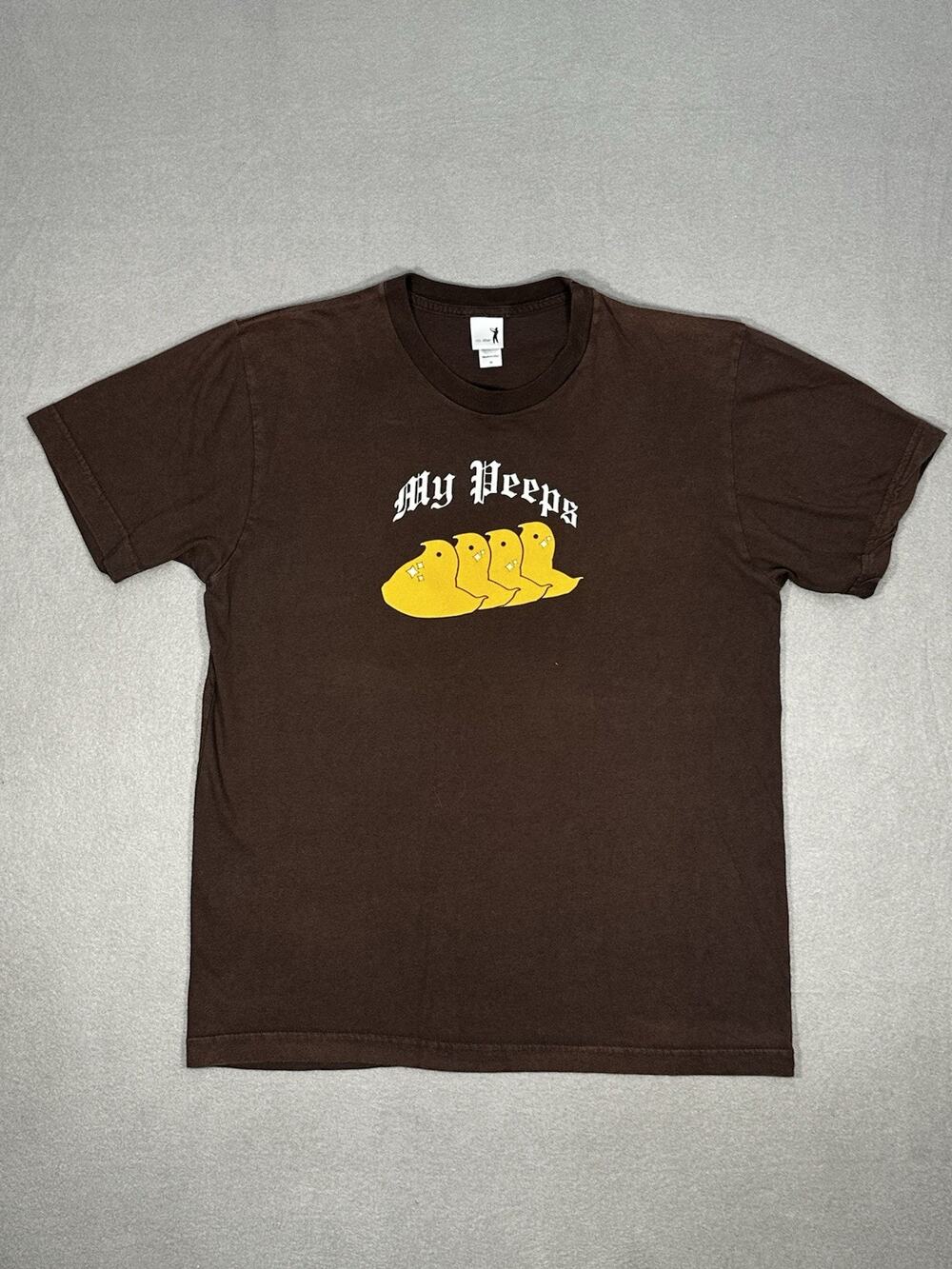 No Star My Peeps Graphic T-Shirt Brown Made in USA Men’s M Fits Small